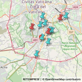 Mappa Viale dell'Urbanistica, 00144 Roma RM, Italia (3.21333)