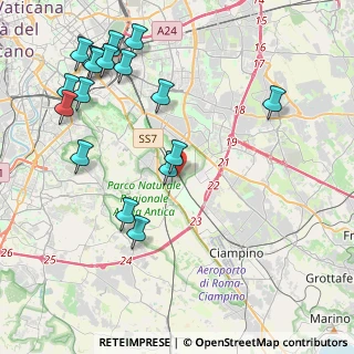 Mappa Via Carfizzi, 00178 Roma RM, Italia (5.26235)