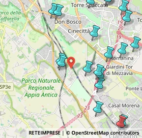 Mappa Via Carfizzi, 00178 Roma RM, Italia (2.842)
