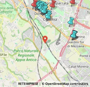 Mappa Via Carfizzi, 00178 Roma RM, Italia (2.8265)