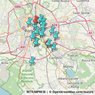 Mappa Via Carfizzi, 00178 Roma RM, Italia (6.36389)
