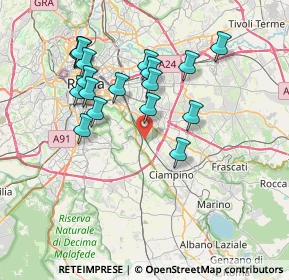 Mappa Via Carfizzi, 00178 Roma RM, Italia (7.58556)
