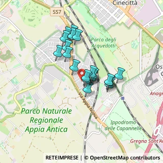 Mappa Via Siderno, 00178 Roma RM, Italia (0.671)