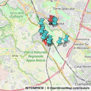 Mappa Via Siderno, 00178 Roma RM, Italia (1.395)