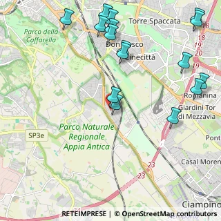 Mappa Via Siderno, 00178 Roma RM, Italia (2.8675)