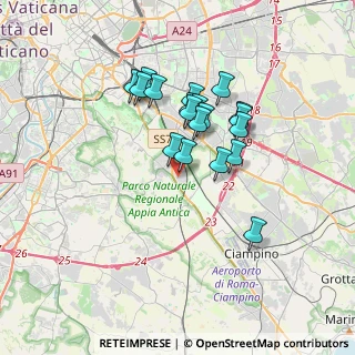 Mappa Via Siderno, 00178 Roma RM, Italia (3.00368)