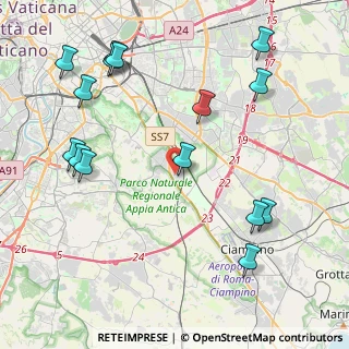 Mappa Via Siderno, 00178 Roma RM, Italia (5.38867)