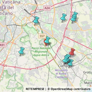 Mappa Via Siderno, 00178 Roma RM, Italia (5.19636)
