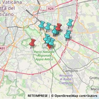 Mappa Via Siderno, 00178 Roma RM, Italia (2.77857)