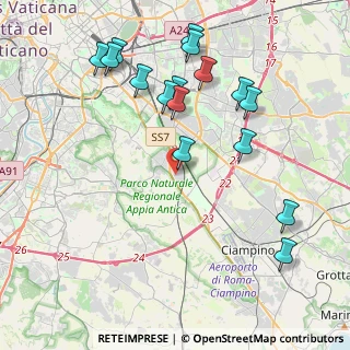 Mappa Via Siderno, 00178 Roma RM, Italia (4.74563)