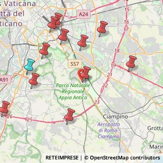 Mappa Via Siderno, 00178 Roma RM, Italia (4.80667)