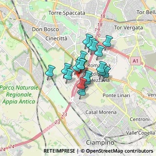 Mappa Via del Casale Revori, 00173 Roma RM, Italia (1.09842)