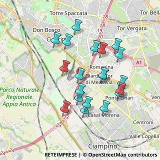 Mappa Via del Casale Revori, 00173 Roma RM, Italia (1.857)