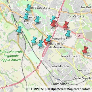 Mappa Via del Casale Revori, 00173 Roma RM, Italia (2.22833)