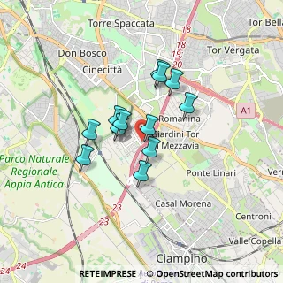 Mappa Via del Casale Revori, 00173 Roma RM, Italia (1.30667)