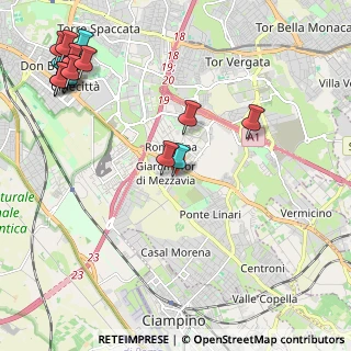 Mappa Via Gasperina, 00173 Roma RM, Italia (3.01667)
