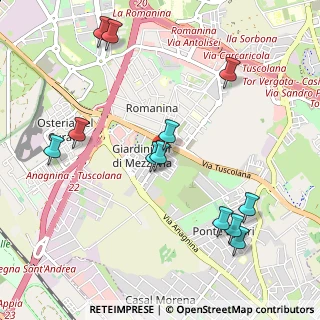 Mappa Via Gasperina, 00173 Roma RM, Italia (1.205)