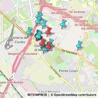 Mappa Via Gasperina, 00173 Roma RM, Italia (0.755)