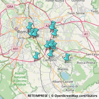 Mappa Via Gasperina, 00173 Roma RM, Italia (5.49077)