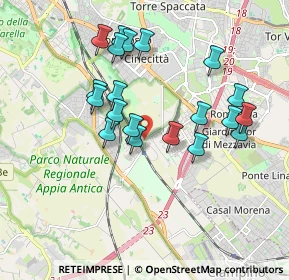 Mappa Via delle Capannelle, 00178 Roma RM, Italia (1.8315)