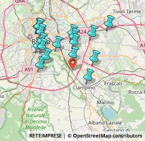 Mappa Via delle Capannelle, 00178 Roma RM, Italia (7.77278)