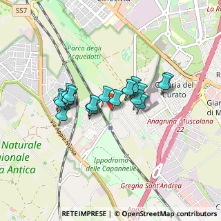 Mappa Via delle Capannelle, 00178 Roma RM, Italia (0.6805)