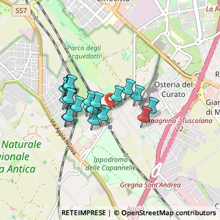 Mappa Via delle Capannelle, 00178 Roma RM, Italia (0.6925)