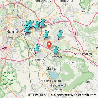 Mappa A1GRA, 00133 Roma RM, Italia (7.56364)