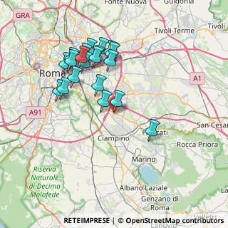Mappa Via Dipignano, 00173 Roma RM, Italia (7.7025)
