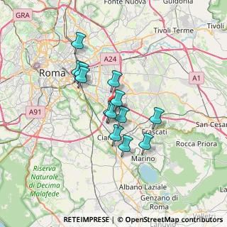 Mappa Via Dipignano, 00173 Roma RM, Italia (5.44923)