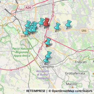 Mappa Via Dipignano, 00173 Roma RM, Italia (3.79176)