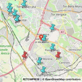 Mappa Viale Raf Vallone, 00173 Roma RM, Italia (3.07923)