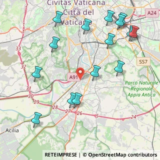 Mappa Piazzale dei Santi Pietro e Paolo, 00144 Roma RM, Italia (5.45733)