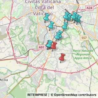 Mappa P.le Luigi Sturzo, 00144 Roma RM, Italia (3.80357)