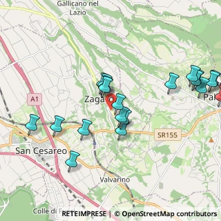 Mappa Via valle del formale, 00039 Zagarolo RM, Italia (2.3045)