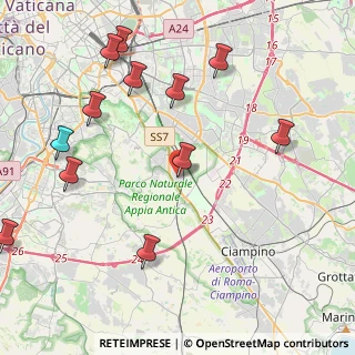 Mappa Via Squillace, 00178 Roma RM, Italia (4.89167)