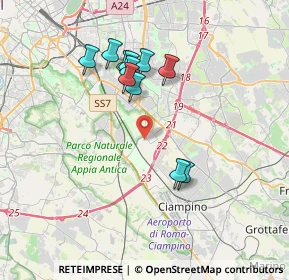 Mappa Via Pellaro, 00178 Roma RM, Italia (3.48636)