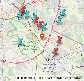 Mappa Via Pellaro, 00178 Roma RM, Italia (4.54143)