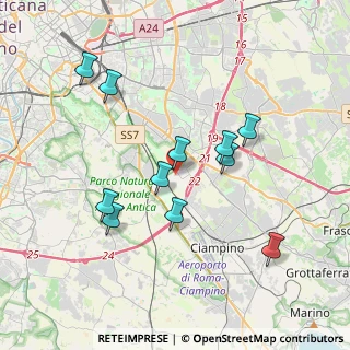 Mappa Via Pellaro, 00178 Roma RM, Italia (3.77182)