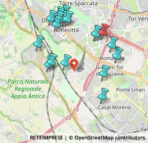 Mappa Via Pellaro, 00178 Roma RM, Italia (2.254)