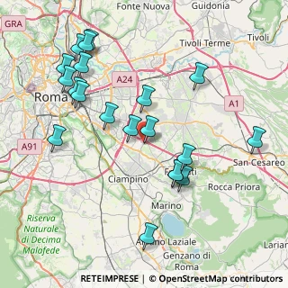 Mappa Via Antonino Pagliaro, 00133 Roma RM, Italia (9.146)