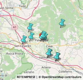 Mappa Corso Pierluigi, 00036 Palestrina RM, Italia (5.89091)