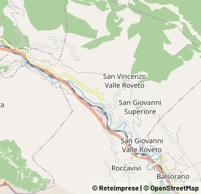 Mappa Strada regionale 82, 67050 San Vincenzo Valle Roveto AQ, Italia (1.35417)