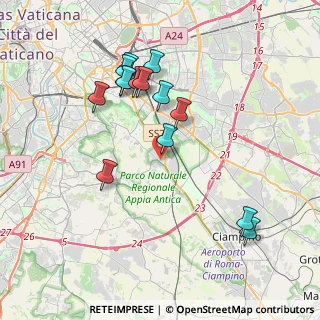 Mappa Via Zosimo, 00178 Roma RM, Italia (4.045)