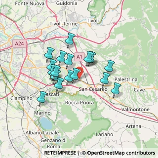 Mappa Via casilina 18 km 25.800, 00030 Colonna RM, Italia (5.83105)