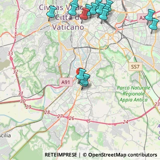 Mappa Piazza Barcellona, 00144 Roma RM, Italia (6.35813)