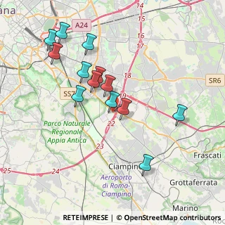 Mappa Via Soveria Mannelli, 00173 Roma RM, Italia (3.87769)