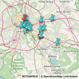 Mappa Via Soveria Mannelli, 00173 Roma RM, Italia (6.95421)