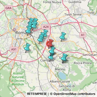 Mappa Via Giuseppe Capograssi, 00173 Roma RM, Italia (6.32375)