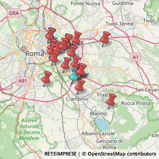 Mappa Via Giuseppe Capograssi, 00173 Roma RM, Italia (6.396)